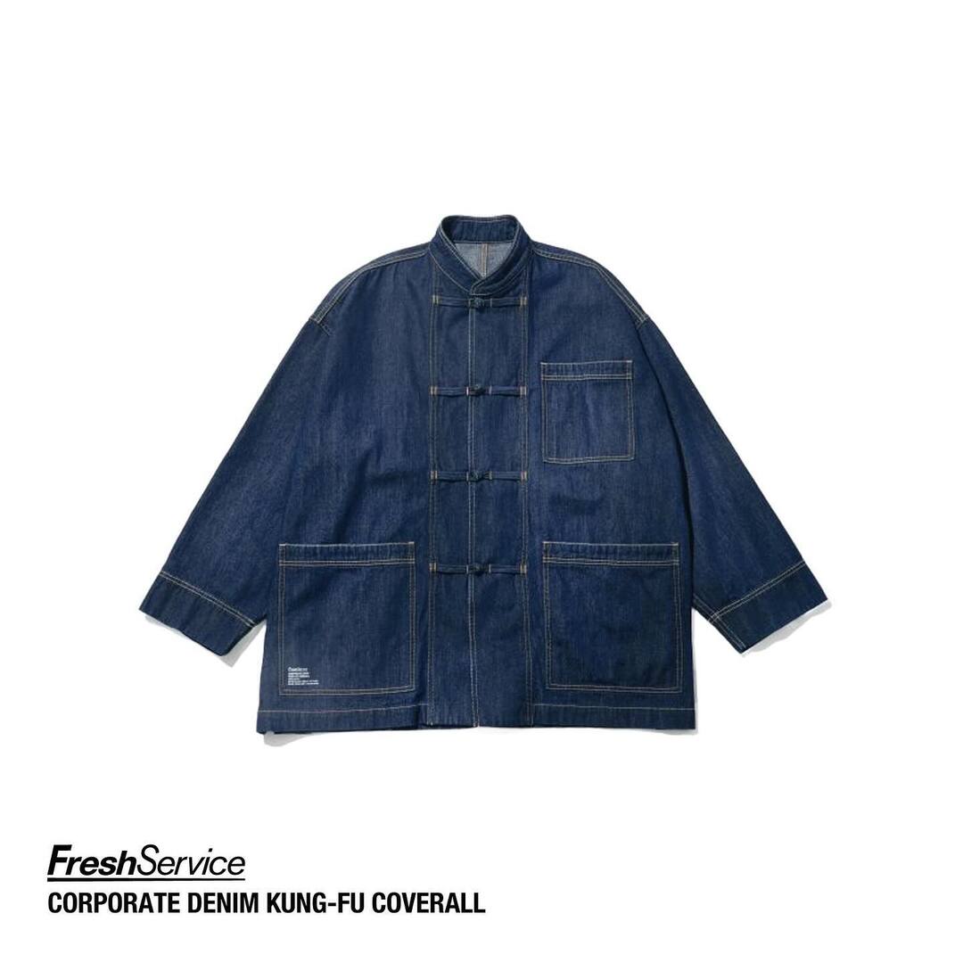 FreshService からデニムのカンフーカバーオール「CORPORATE DENIM KUNG-FU COVERALL」が発売！